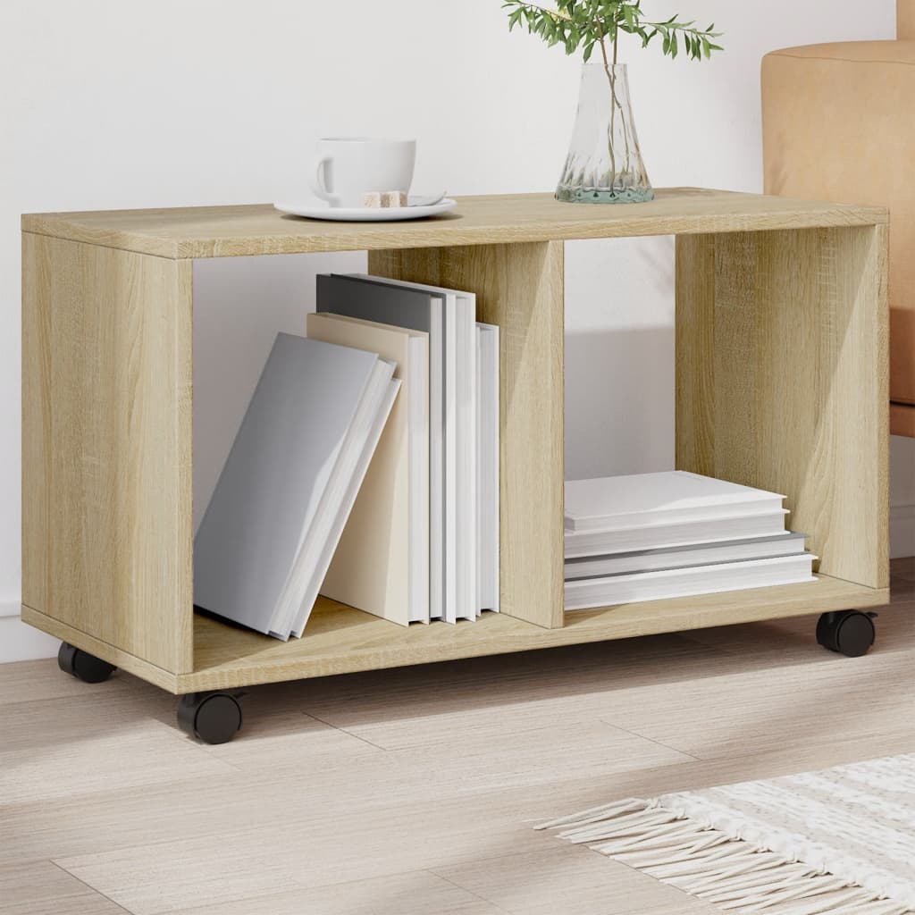 Rollschrank, Bücherregal, Couchtisch, 72x33x42,5 Cm