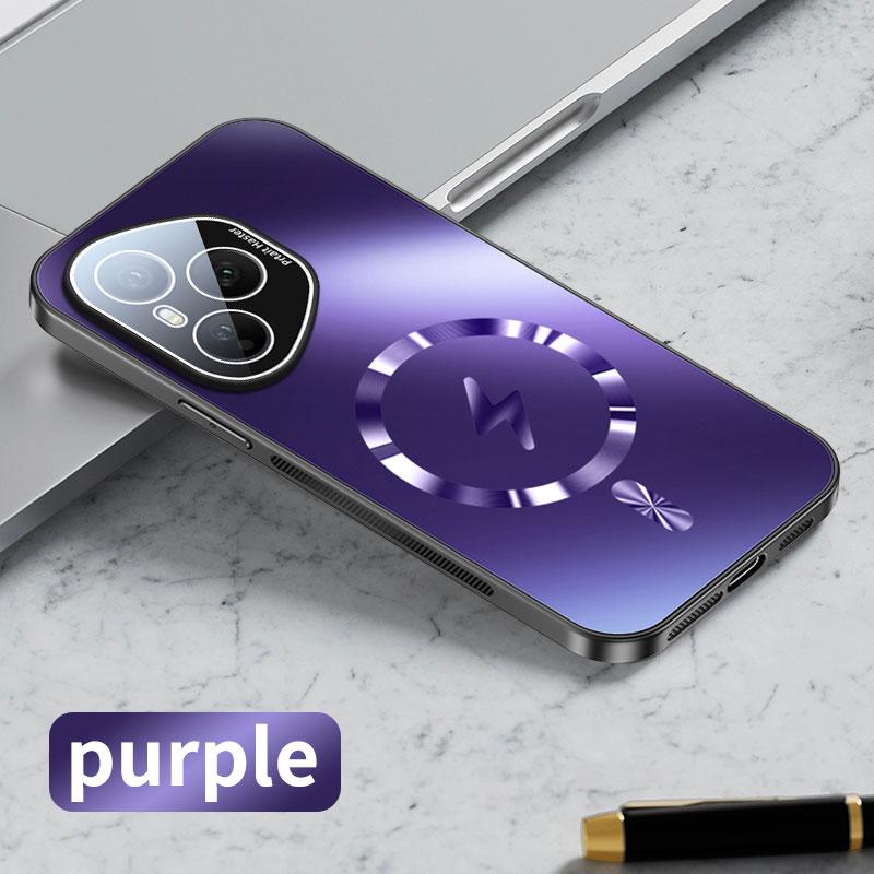 Case For Huawei Honor 400 Pro AG Matte Magnetic Wireless Charging Hard Cover For Honor 400 400Pro Shockproof Soft Bumper Shell