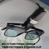 Carbon Car Sun Visor Glasses Clip Card Ticket Holder Fastener For Opel Corsa Mokka Astra Cascada Adam Insignia Meriva Vectra