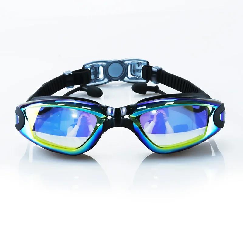 XIAOTREE Swimming Goggles Adult Pool Glasses Anti Fog Men Women UV Protection Optical Waterproof Swim Eyewear with Earplugs