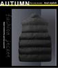 Men's Autumn/Winter Stand Collar Down Vest – Sleeveless, Thick, and Warm