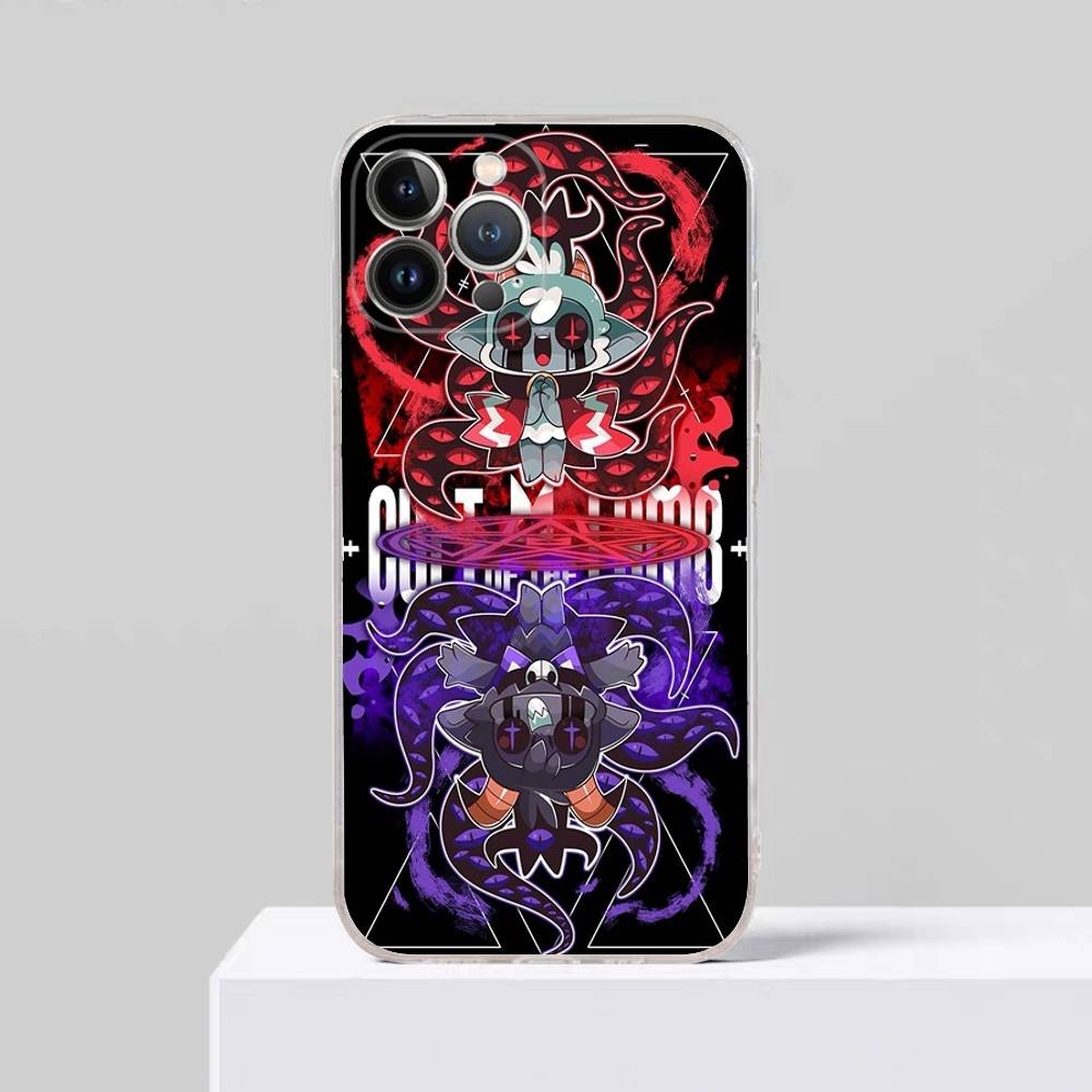 

C-Cult of The Lamb Game For iPhone 17 16 15 14 13 12 11 Pro Max Plus mini Funda For Transparent Cover iPhone 14