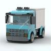 109pcs MOC Box Truck Cityed Model Building Blocks Architecture Toys Assemble DIY Christmas Gift Education Brick Birthday