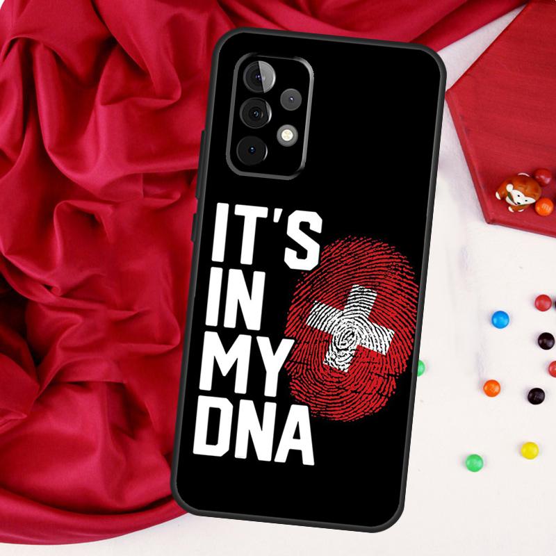 Switzerland Swiss Flag For Samsung Galaxy A26 A05 A06 A16 A54 A34 A14 A22 A32 A52 A55 A35 A15 A53 A13 A56 A36 Case