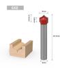 Router Bits Groove Point Cutting Round Edge 6mm Shank 8mm Blade for Woodworking Milling Cutter Tool