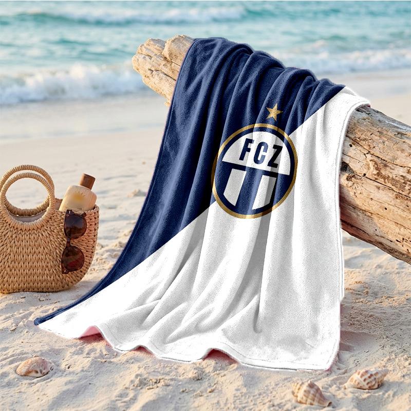 Asciugamano da Spiaggia in Microfibra con Stampa FC Zürich Asciugatura Rapida Assorbente Grande Asciugamano per Spiaggia Nuoto Viaggio