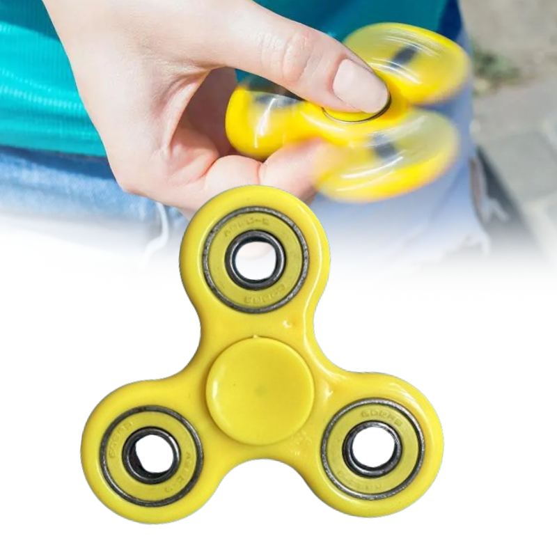 Toys Spinner Fidget Plastic Alloy Material Solid Color Rotate Decompression