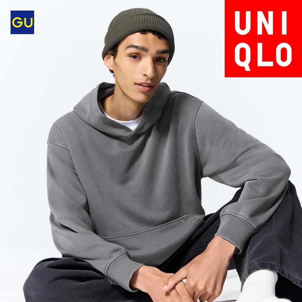 

Свитшот UNIQLO GU с эффектом стирки 05 GRAY/MEN M