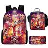 Hell Inn Hazbin Hotel Student School Bag High Value Leisure Oxford Ridge Relief Backpack