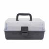 Three-Tier Fishing Tackle Box Outdoor Portable Organizer with Handle