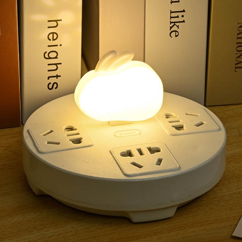 1 Stück Mini Tragbares USB Nachtlicht Studentenwohnheim Nachttisch Atmosphärenlicht Powerbank Zuhause Kundenspezifisches LOGO Geschenklicht