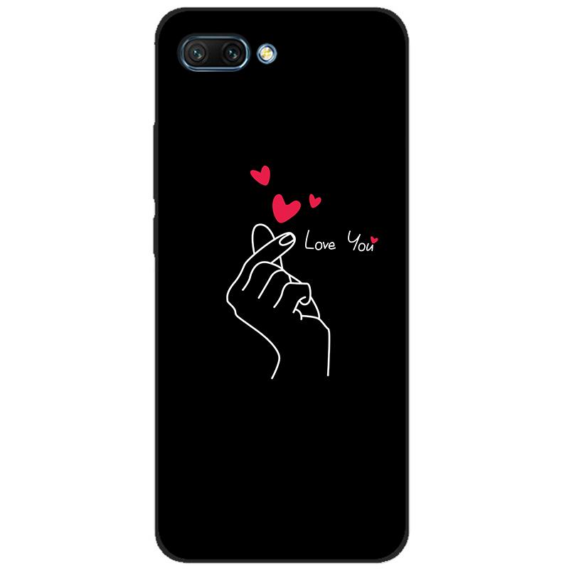 For honor 10 case soft silicon tpu back phone cover for huawei honor 10 Case Etui protective printing coque black tpu case