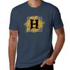 Glitter H Tshirt Lightweight Print Tshirt