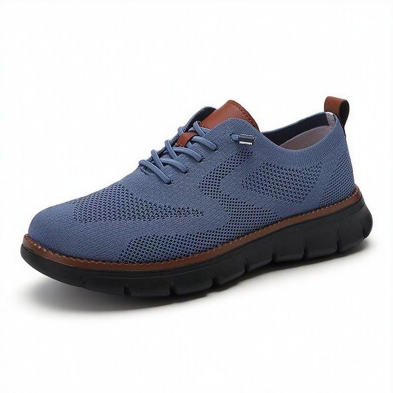 

Men s shoes summer breathable 2025 new fly-woven mesh breathable casual shoes soft-soled sports shoes British style men 48