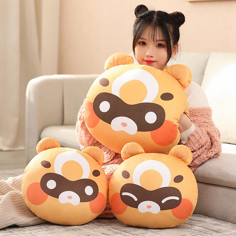 Genshin Impact Kissen Xiangling Guoba Waschbär Plüschtier Mondschein-Fröhlichkeitsfest Waschbär Kissen Plüschtier Anime Geschenke Für Fans