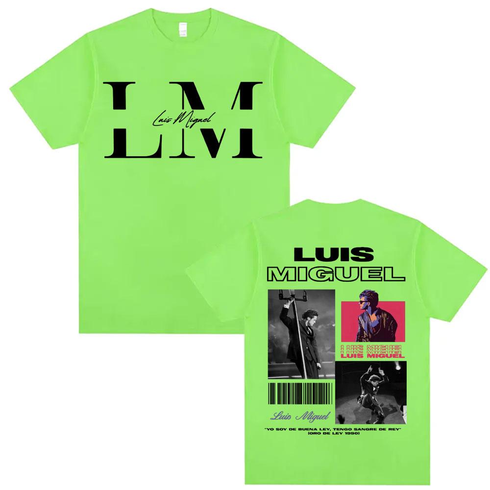 Rapper Luis Miguel Album Tour Graphic Tshirts Male Harajuku Hip Hop Oversized T Shirt Unisex Women High Quality Casual Cotton Tees