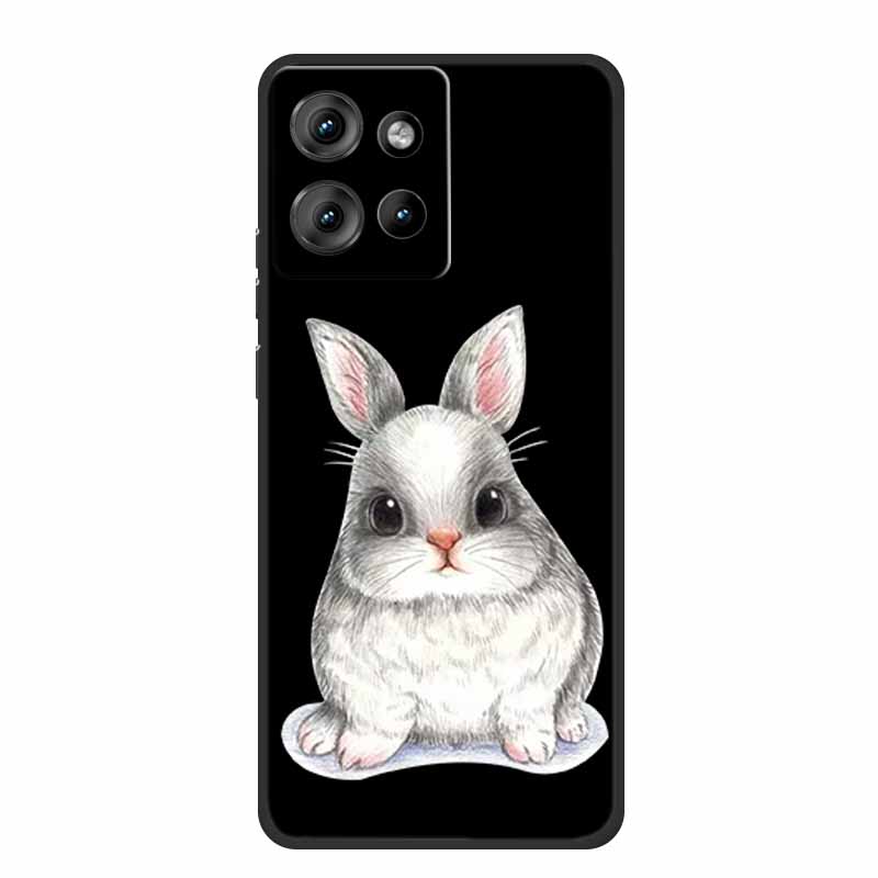 Handyhülle Für Motorola Moto G 2025 Hülle Cartoon Schwarzes Silikon Weiches TPU Rückseite Für Motorola Edge 50 Neo S50 G75 Hülle G 75