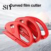 Easy-to-use Paper Trimmer with Hidden Blade 1/2Pcs Safety Cutter Tool Film Wrapping Easy Sliding Packaging Roll Compact Design