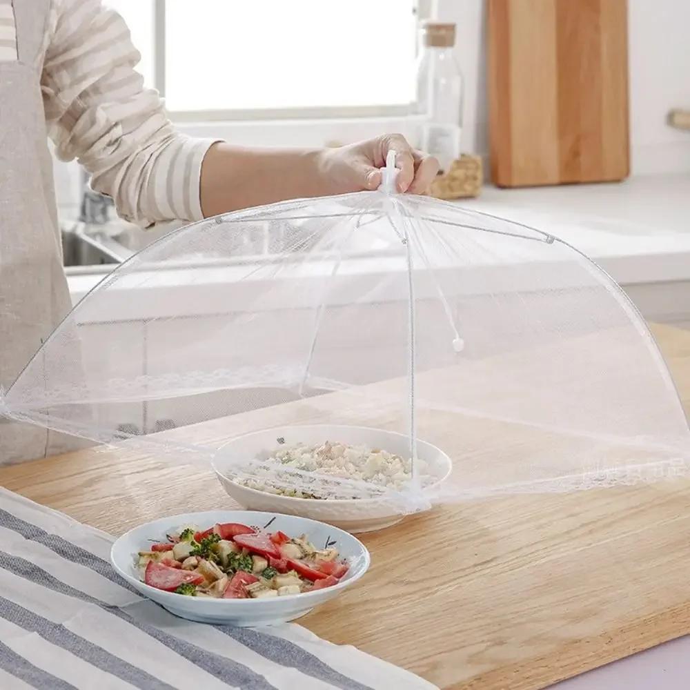 Durable Foldable Food Covers Breathable Anti Fly Mosquito Dining Table Mesh Cover Dustproof Fruit Picnic Protect Net