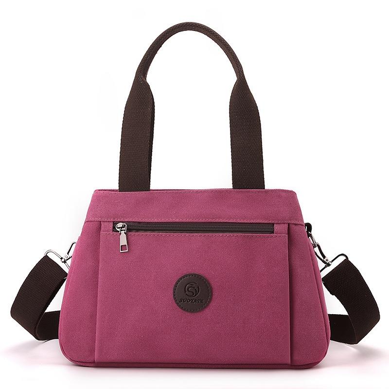 Label casual women's bag women's portable shoulder messenger bag women's commuting large-capacity multi-compartment women's bag