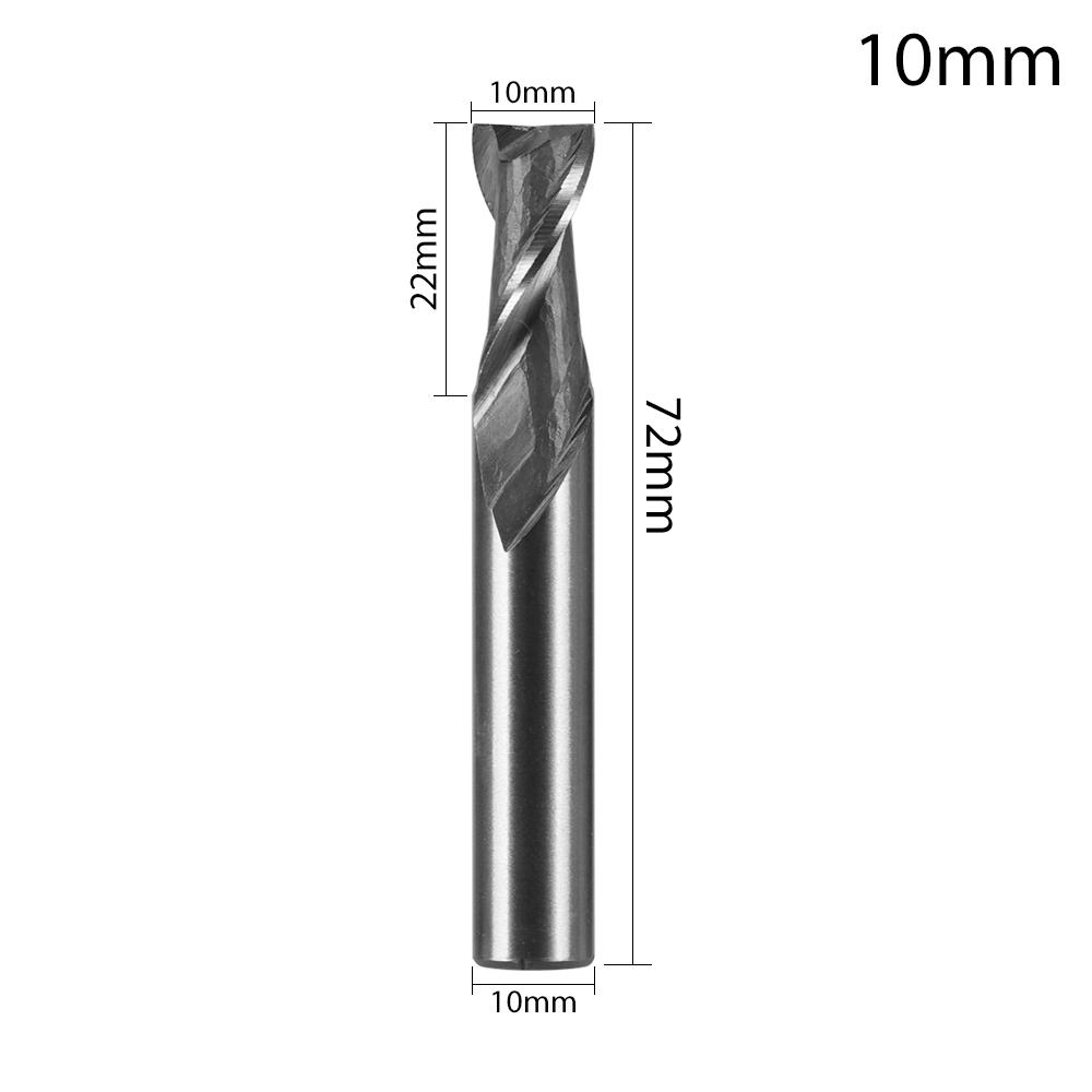 1/5pcs High Quality 1-12mm Machine Tool Wood-Cutter Tools CNC Straight Shank Milling Cutters Mill Cutter Woodworking Drill Bits