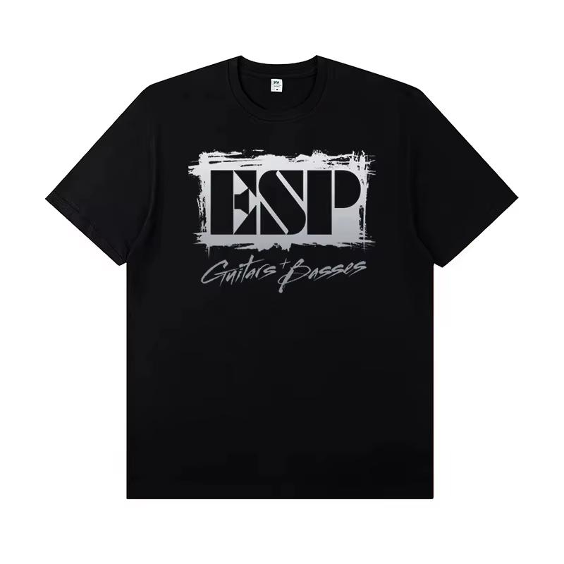 2026 ESP Electric Guitar Peripheral Print Rock Tshirt Short Sleeve Band Guitarist PerforUnisexce Shirt Ins Y2k Hot Sell
