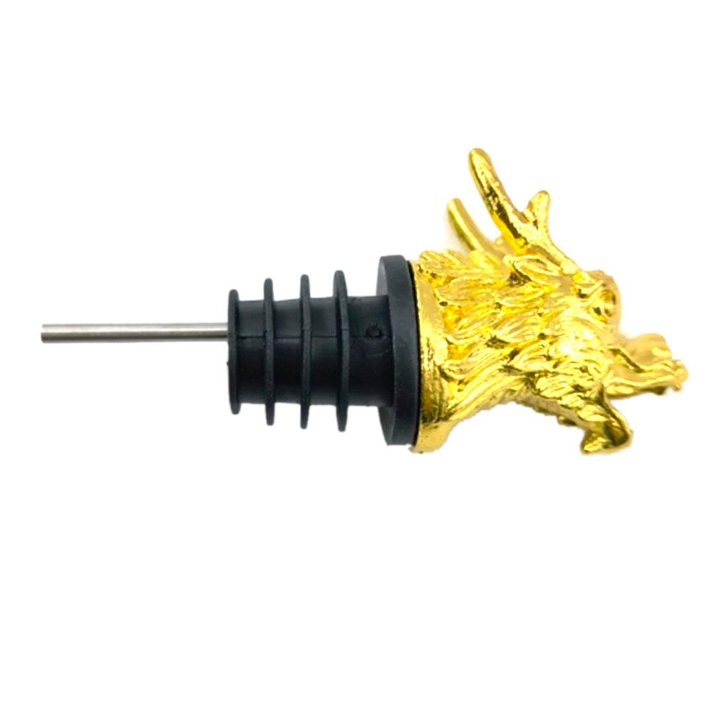 

Animals Head Wine Pourer Wine Bottle Stoppers Wine Aerators Gift Home Wine Stopper золотистый