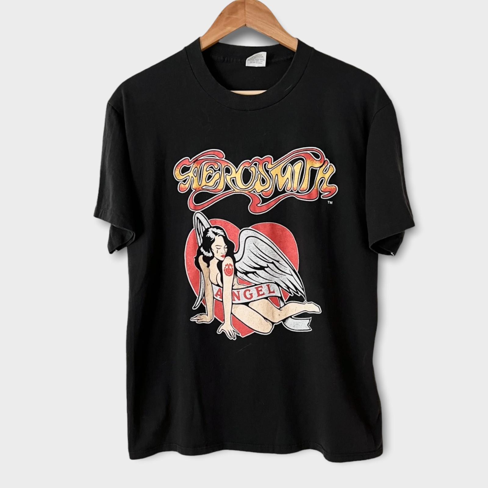 1987 Aerosmith Permanent Vacation Vintage Tour Unisex Tshirt Reprint KH4709 S