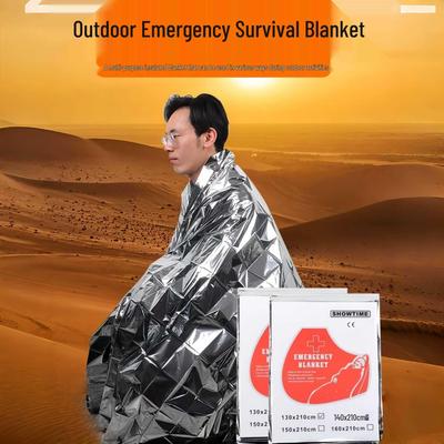 Coperta Termica Isolante Portatile Spessa Argentata: Protezione Freddo di Emergenza, Primo Soccorso Salvavita, Sopravvivenza in Natura, Tappetino Impermeabile da Campeggio