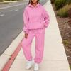 Fall Casual Tracksuit 2 Piece Set Women Long Sleeve Pullover Hoodies And Sweatpants Lounge Wear with Pocket