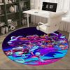 1pc Sonic the Hedgehog Anime Cartoon Design Round Carpet  Office Chair Mat, NonSlip Rug for Home Decor, Living Room, Bedroom, Game Room