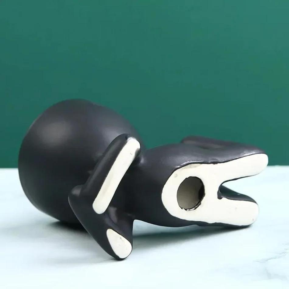 1Pcs Creative Office Desktop Ornaments Home Decoration Plant Pot New Nordic Ceramic Little Figure Flower Pot Succulent Plant Pot