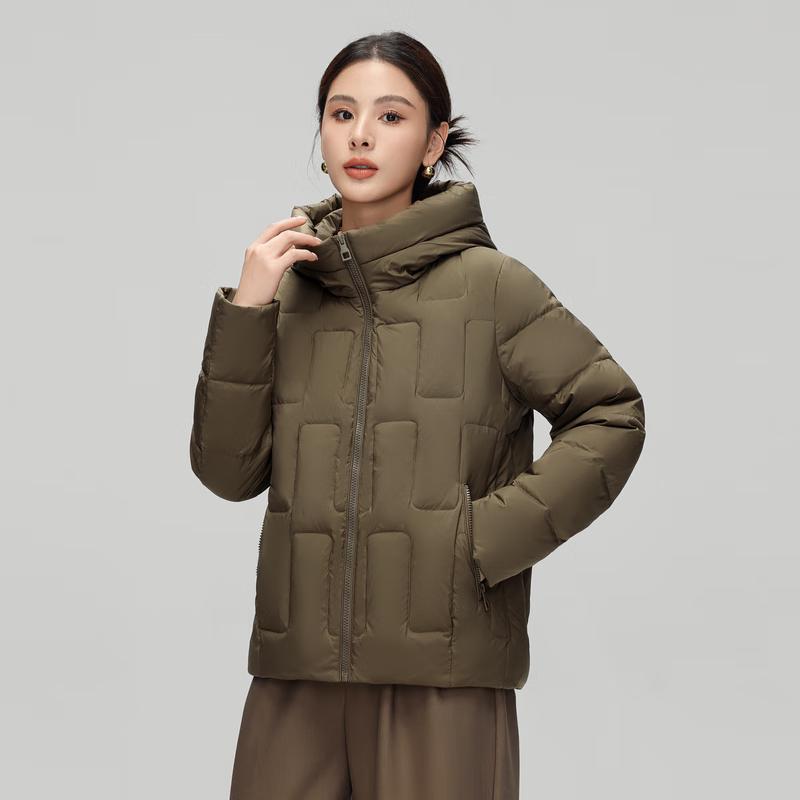 SNOWFLYING 2024 Women's Hooded Short Down Jacket