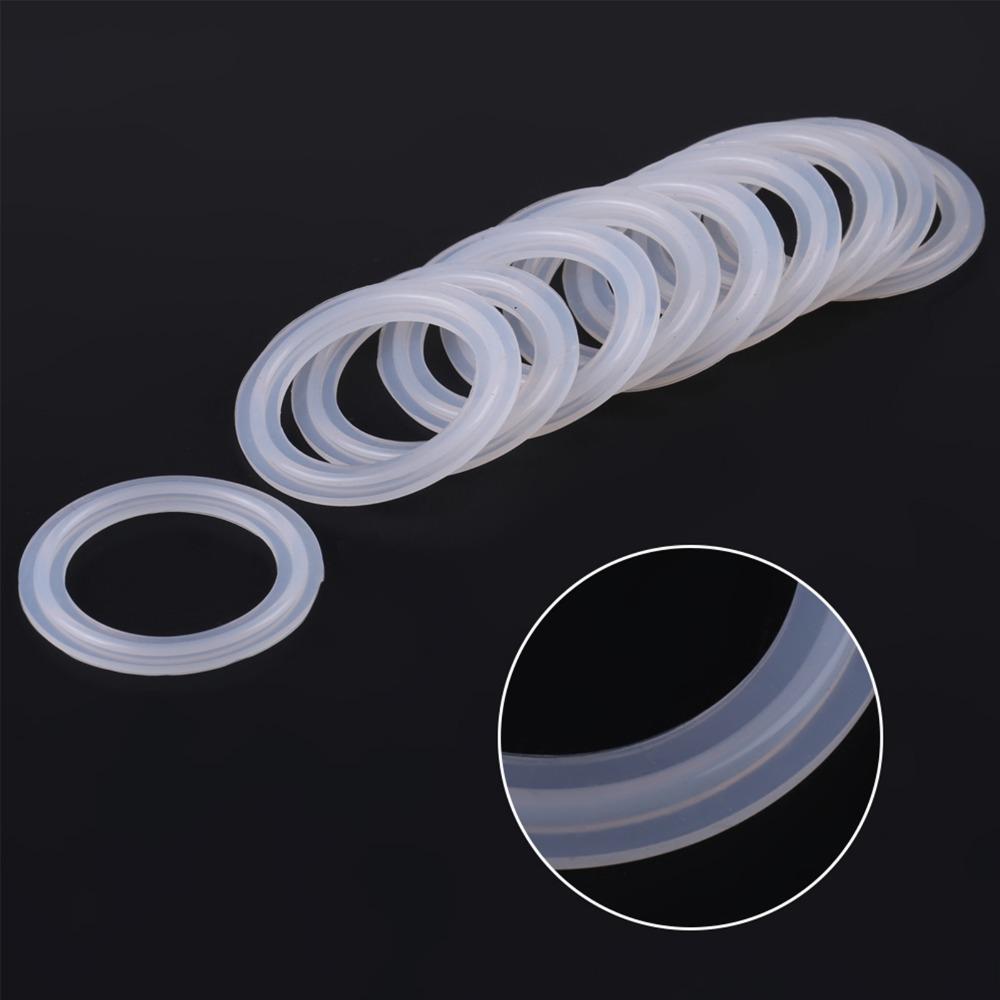 10pcs Flexible Tri Clamp Gasket Durable Sanitary Clamp Washer TC O-Ring Seal  Brewery Equipment