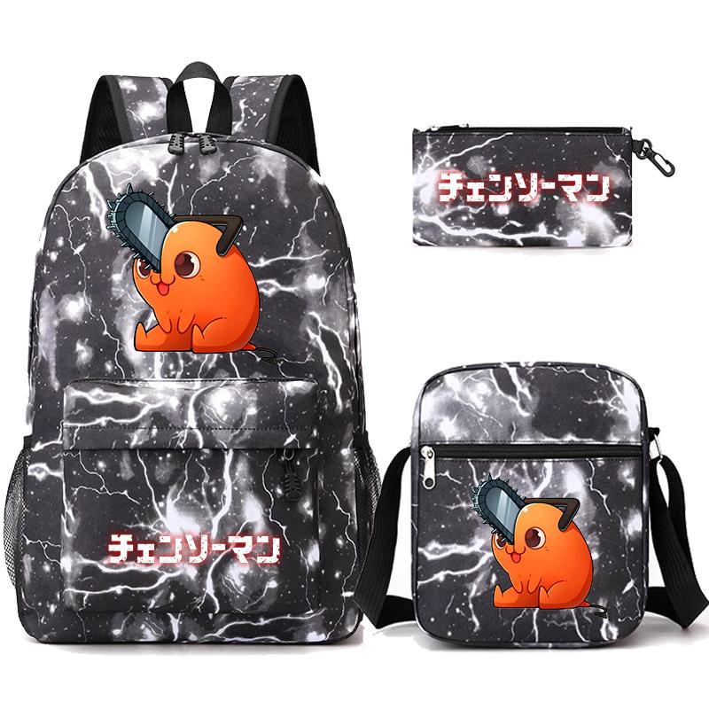 3 Teile/satz Anime Gedruckt Rucksack Sharingan Jugendliche Große Kapazität Cartoon Student Schul Mädchen Zurück Zu Schule Tasche