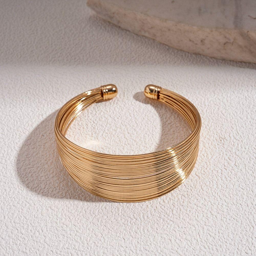 European Style Multilayer Metal Wire Necklace Earrings Jewelry Set  Wedding