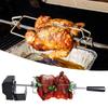 Elektrikli Motorlu Barbekü Braketi ile Evrensel Otomatik Izgara Döner Şişi Kiti Kavurucu Şiş Şaft Et Çatalı Tam Tutucular T