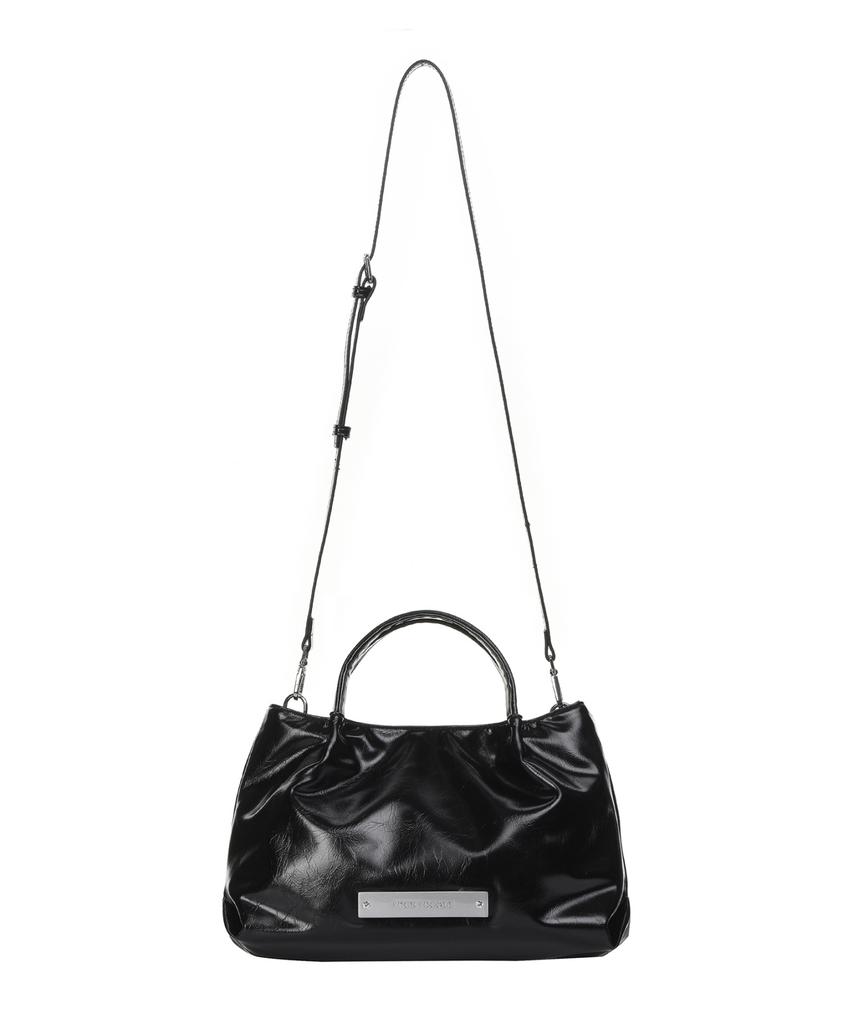 Nick&Nicole Crystal Faux Leather Tote Bag_Black