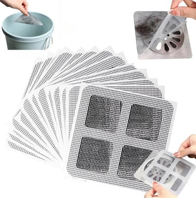 Filtre anti-blocage jetable pour drain de cheveux, autocollant pour drain de sol, couvercle de douche, filtre pour évier de cuisine, salle de bain