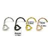 5 Pcs Fashion Hollow Heart Stainless Steel Nose Studs For Women Nostril Piercing Screw Type Body Jewelry