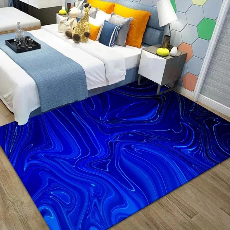 3D Streamline Pattern Carpet for Bedroom Area Rugs in The Living Room Home Decor Floor Mat Bedroom Carpet Decor DoorMat Play Mat