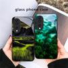 Wald Bach Muster Für Honor X5 Plus X30 X9c Smart X5b X9a X30 Max X50i 30 Pro 50 Pro 70 90 Smart 200 Lite Glas Handyhülle