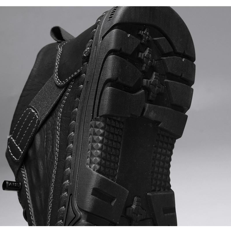 Men's High-top Casual Shoes Handmade Shoes Casual Sneakers Plus Size 39-48