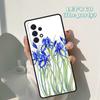 Blue Iris Flower phone case For Samsung Galaxy A42 A31 A40 A51 A71 A32 A80 A91 A52 A72 A73 A20e A21S A50 A70 A11 A12 Cover