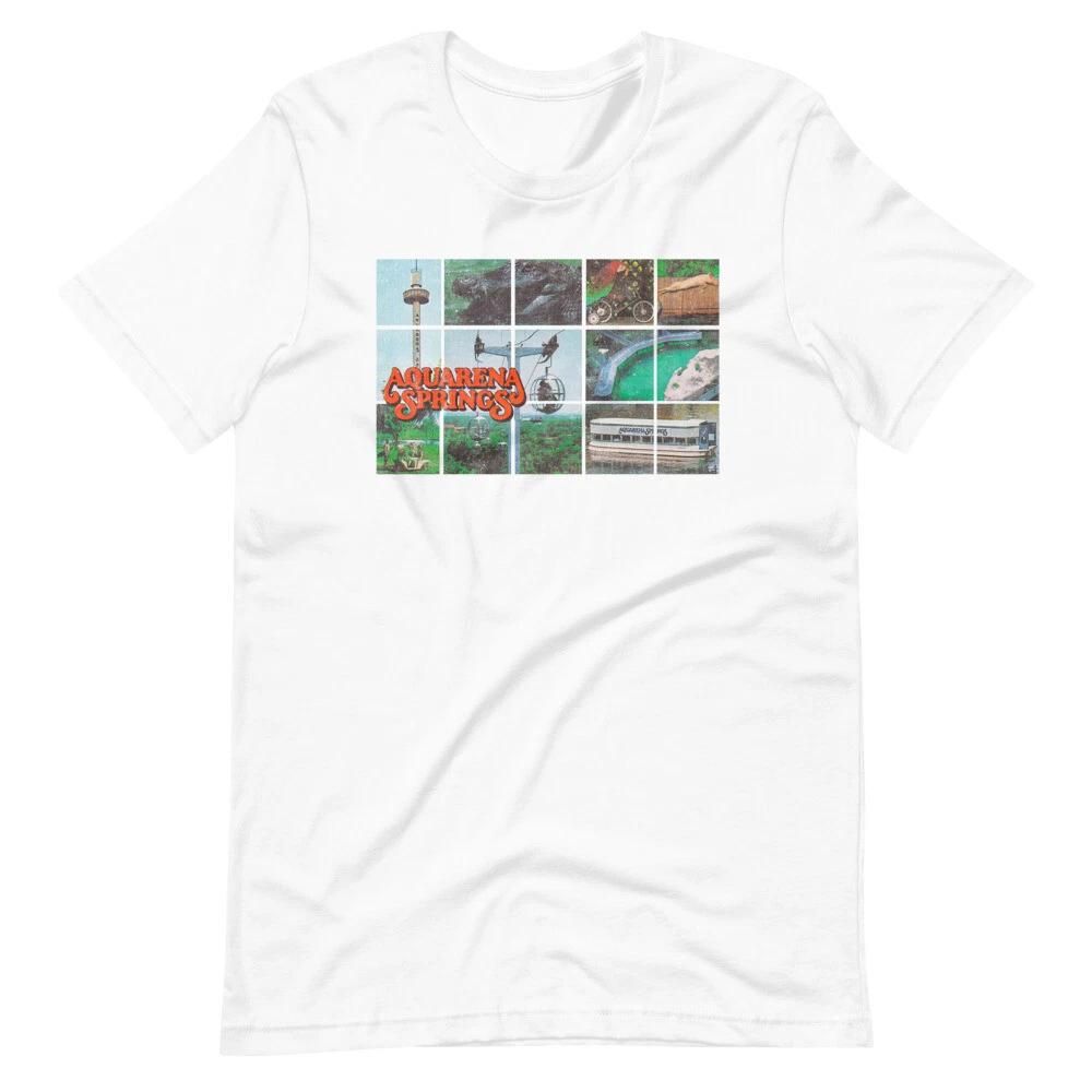 

AQUARENA SPRINGS San Marcos Texas Graphic Tee Short-Sleeve Unisex 100% Cotton T-shirt Mens Tees Top M