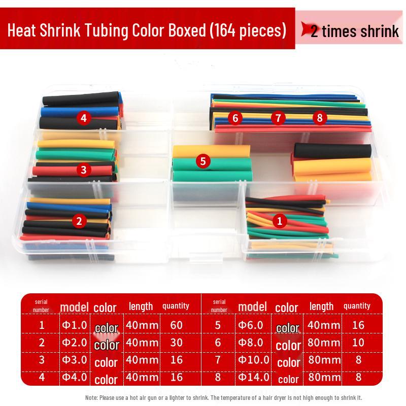 Heat Shrink Tube Insulation Sleeve for DIY Wiring and Cable Protection, Flame Retardant