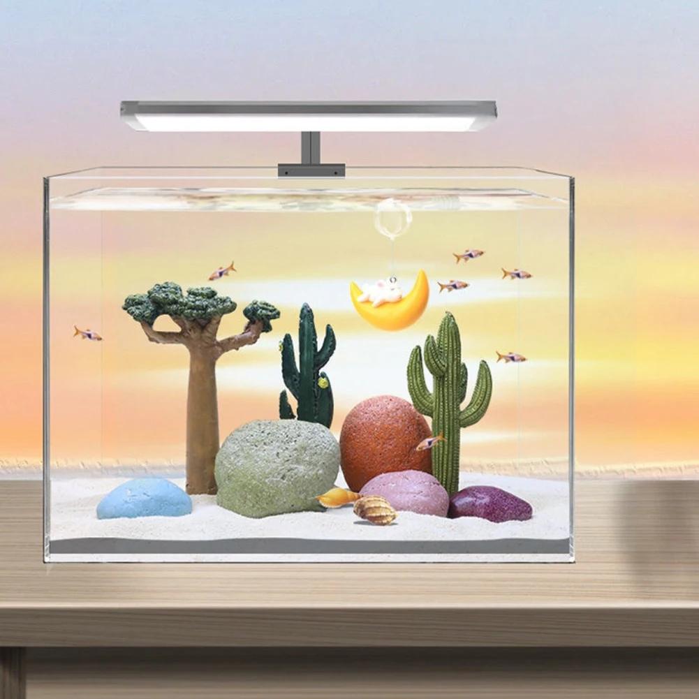 Desktop Micro Landscape Ornament Artificial Simulation Cactus Fake Plants Aquarium Decor Fish Tank Landscape
