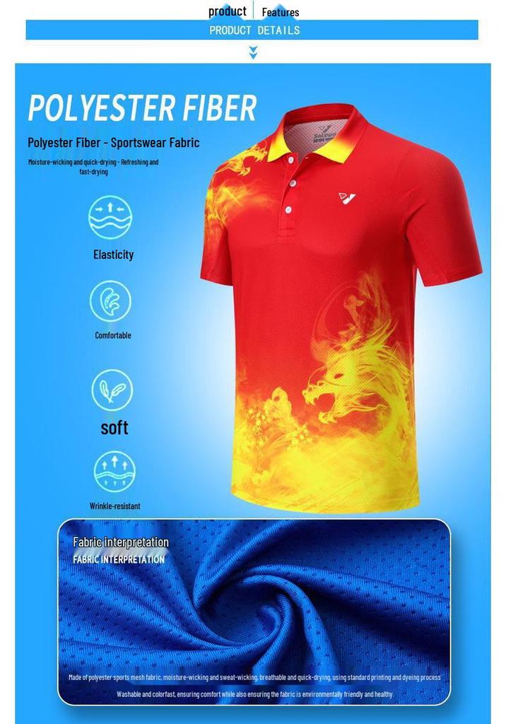 Children's Quick-Dry Table Tennis and Badminton Uniform Set for Student Competitions