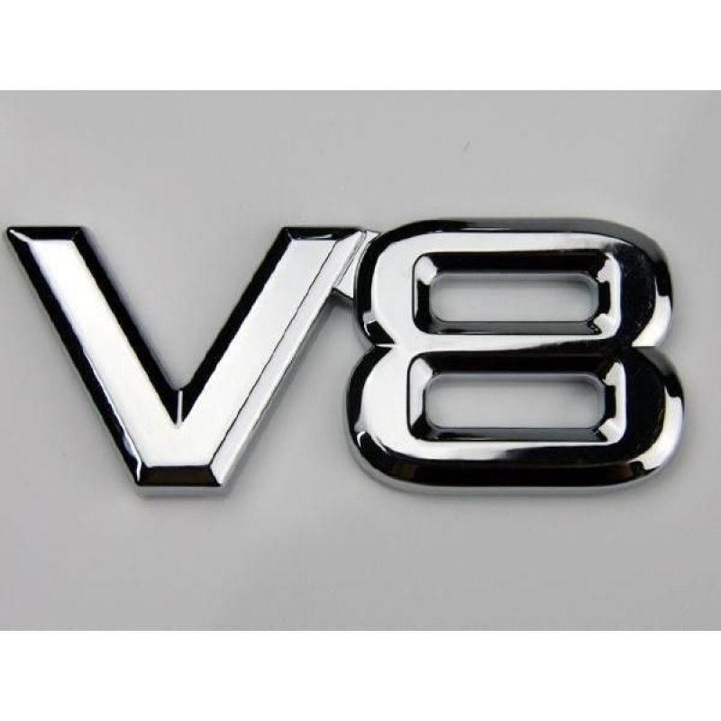 3D Metall V8 Bilmärke Bakre Dekal