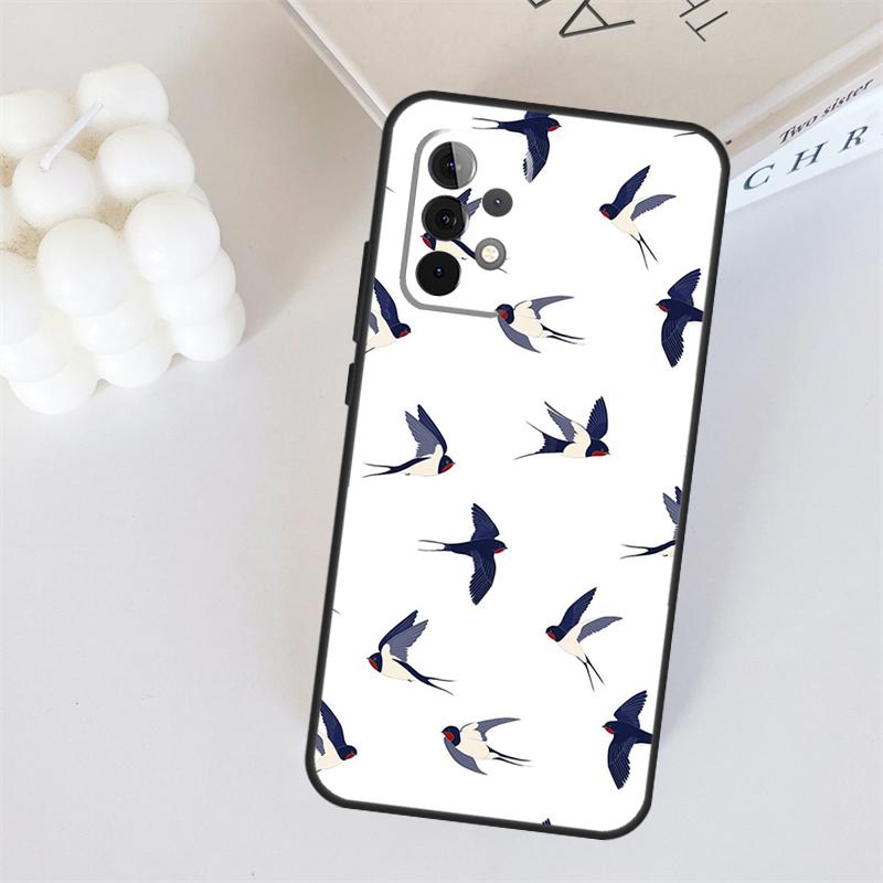 Birds Flock For Samsung Galaxy A55 A35 A15 A36 A56 A26 A16 A22 A32 A52 A54 A34 A53 A33 A13 A06 A05 Case